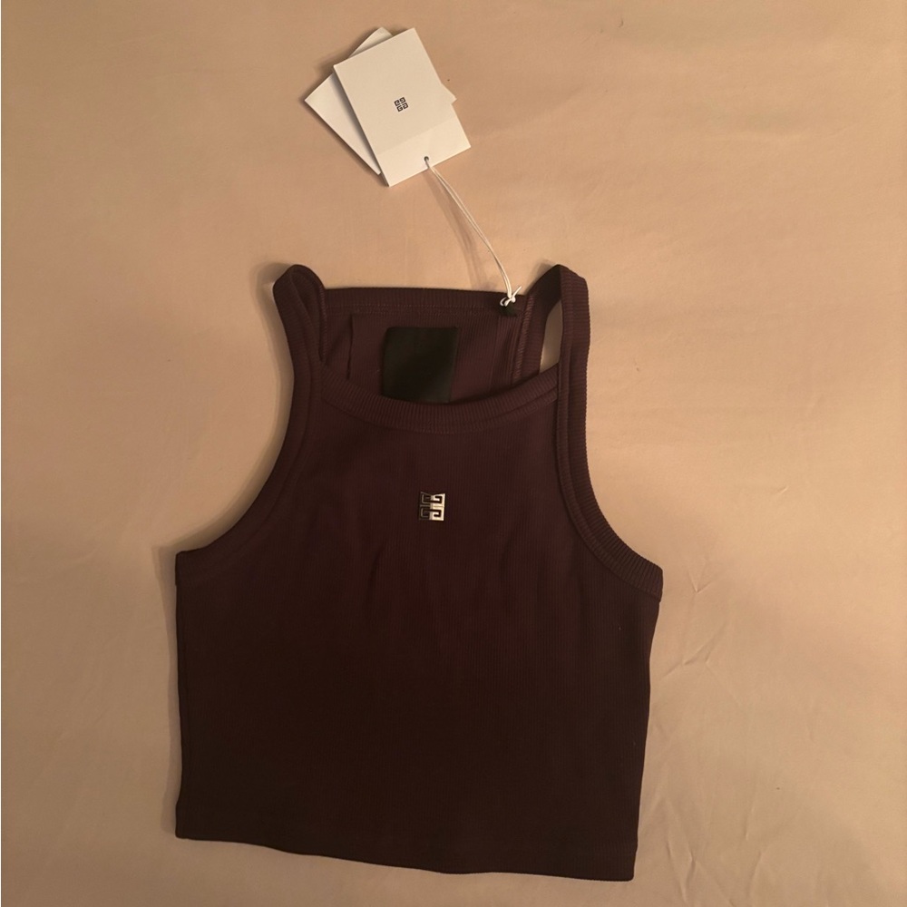 Givenchy Dark Brown Crop Top